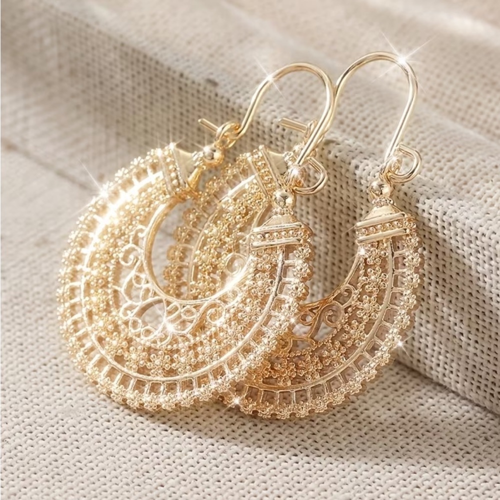 🔆 Boho Round Drop Earrings